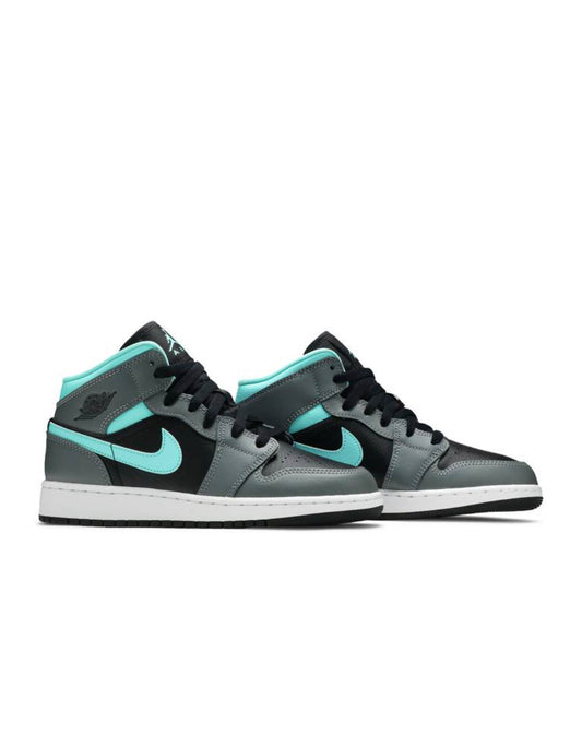 Jordan 1 Mid GS “Grey Aqua”